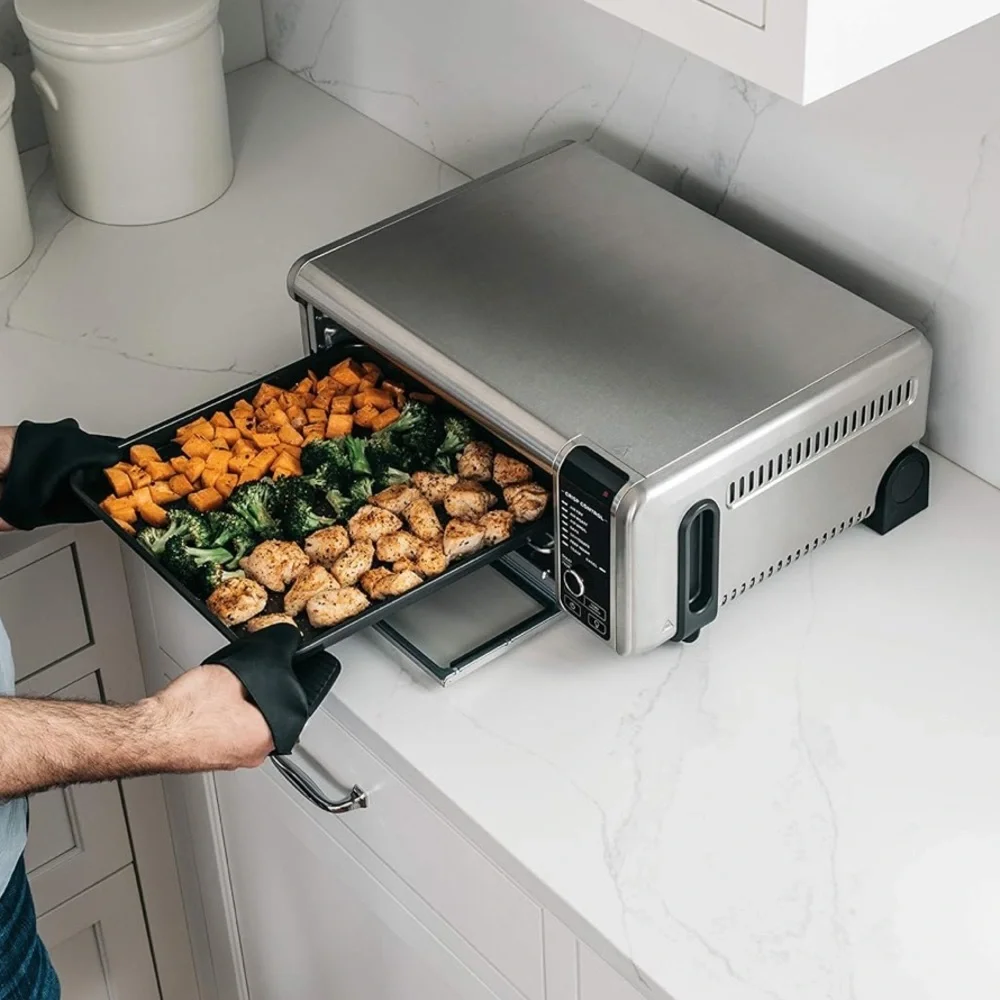 Ninja Digital Air Fryer & Toaster Oven 8-in-1 Flip-Up Stainless Steel Storage